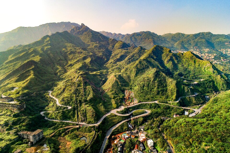 Tourism landscape a bird's eye view