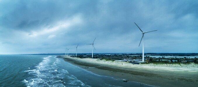 The sea wind power generation energy