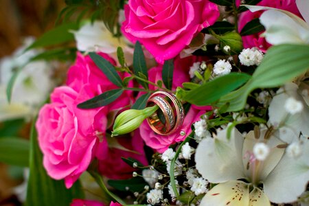 Bouquet rose ornament