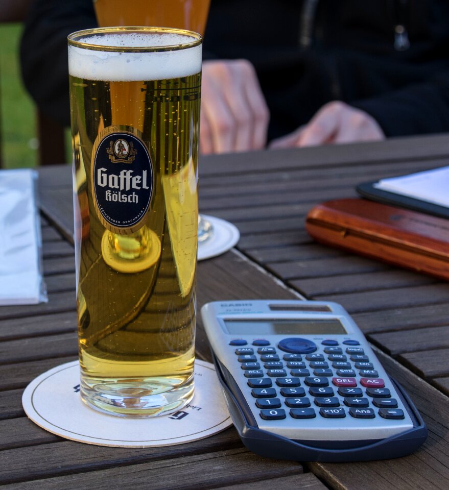 Beer glass bar drink