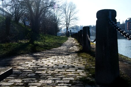 River bank bollard