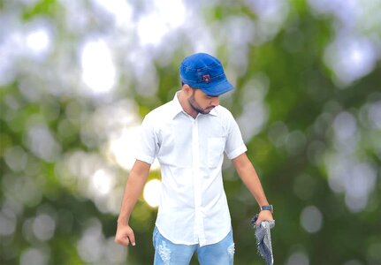 Boy beard smart photo