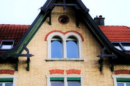 The roof of the the window architecture photo