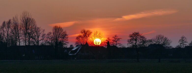 Nature landscape red