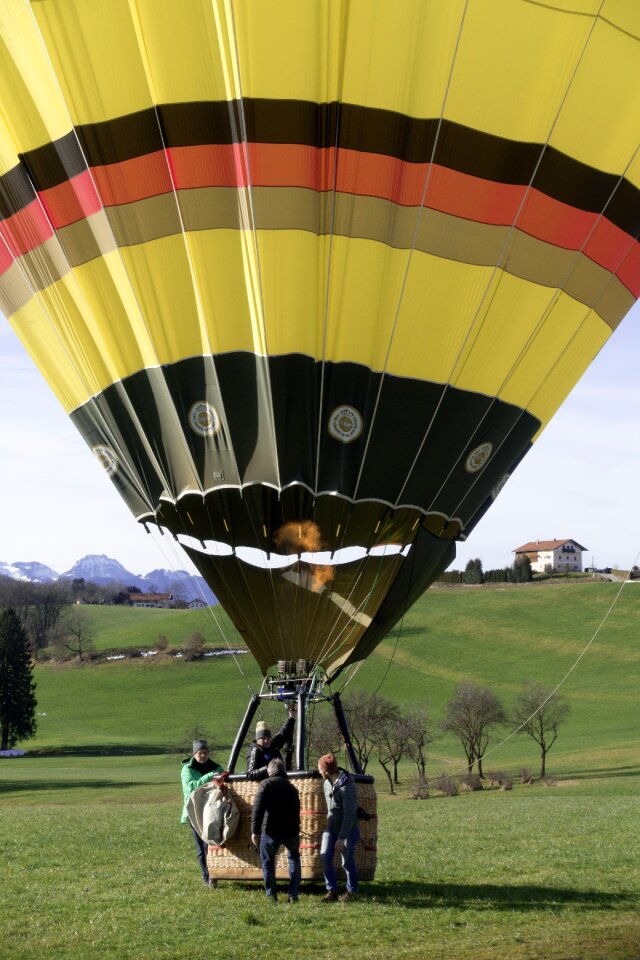 Filling gas air hot air balloon