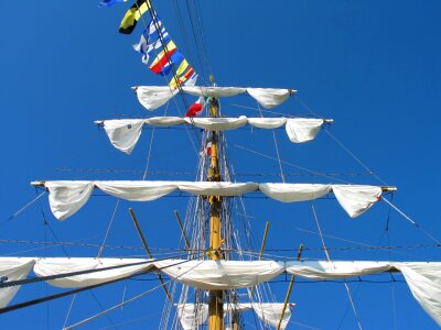 Wind ship sky photo