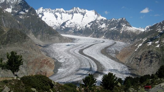 Panorama glacier alpine