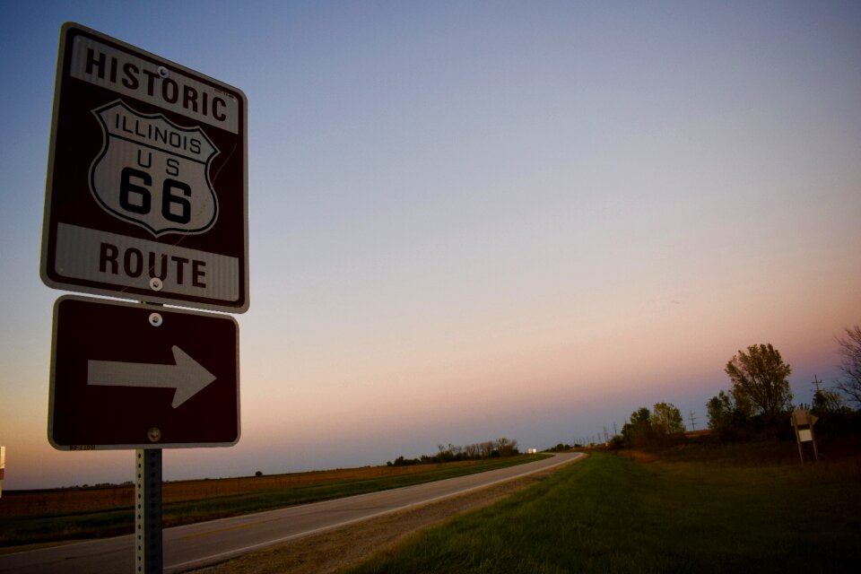Dawn route 66 sunshine