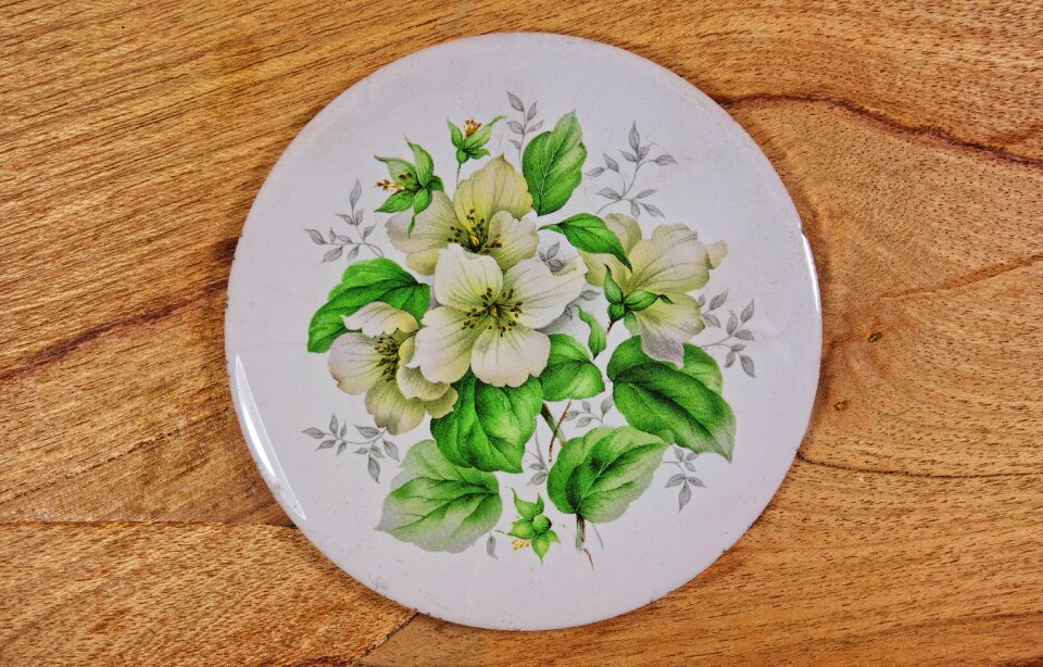 Coaster floral flower print