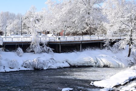 Snow ice bridge photo