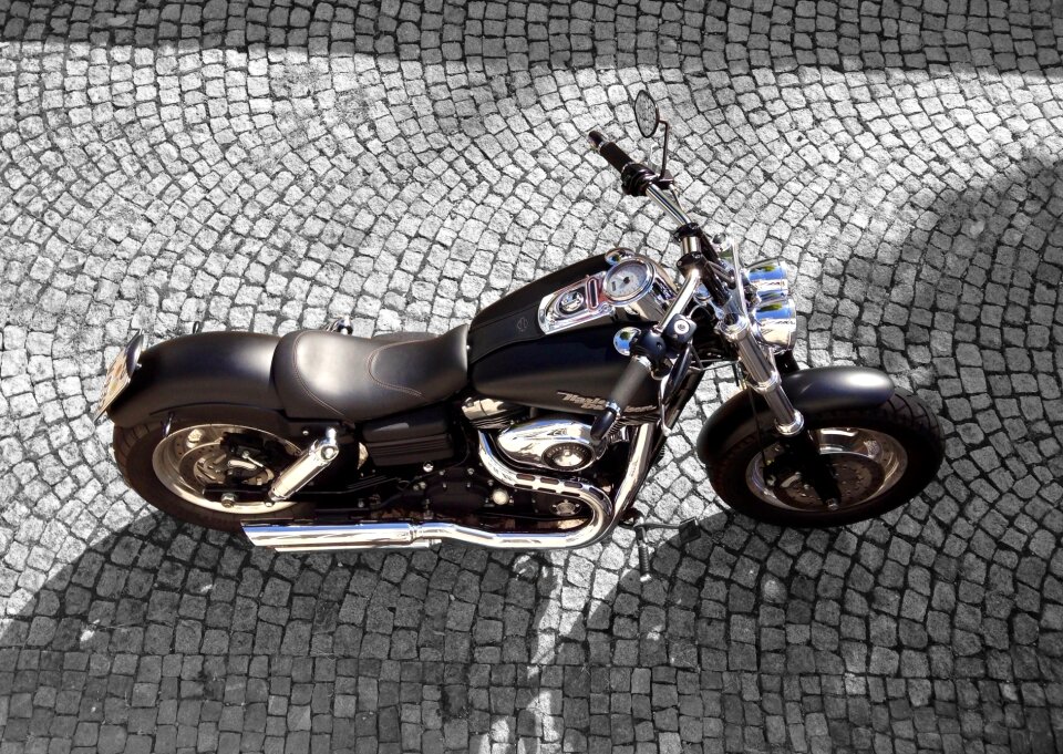 Harley davidson gray bike