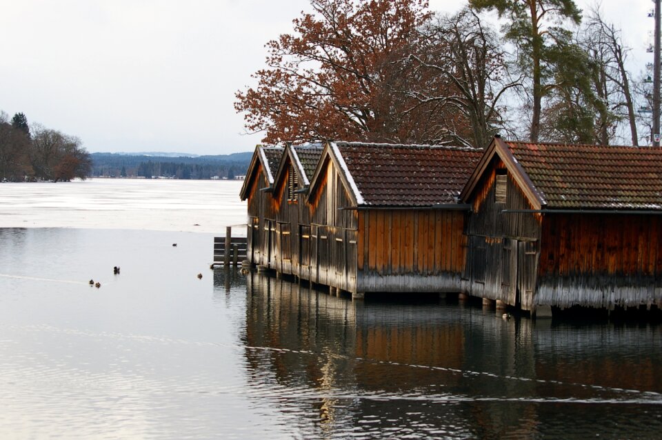 Lake woods winter