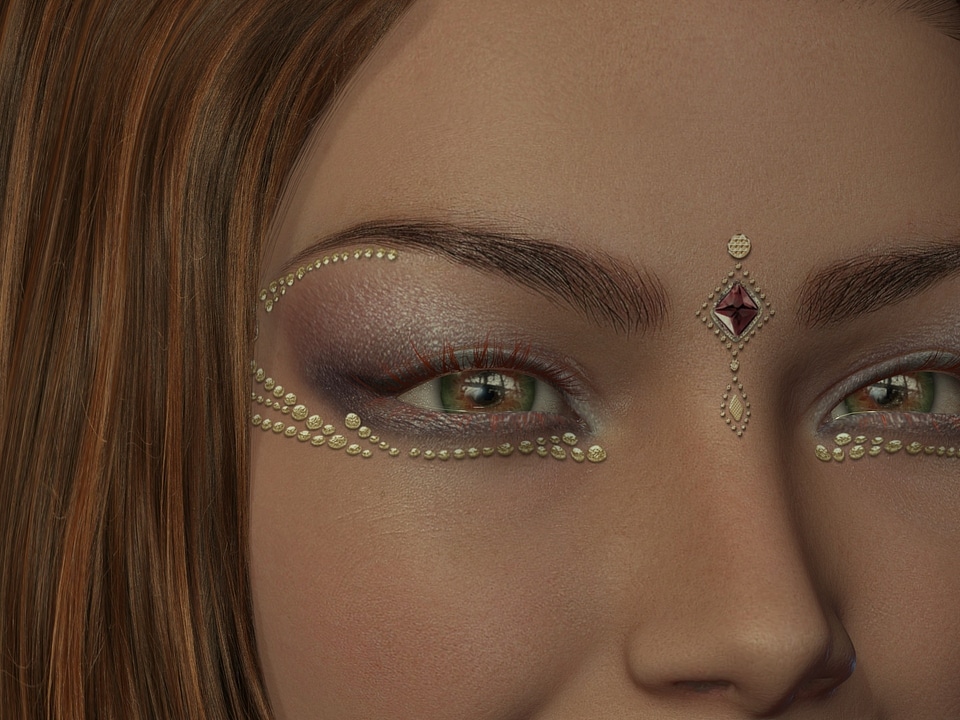 Eye beauty face jewelry photo