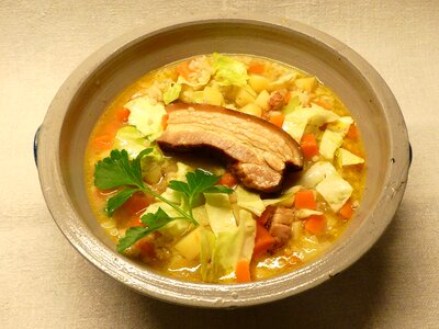 Barley soup vegetables carrots