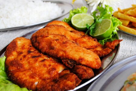 Supper plate tilapia fried photo