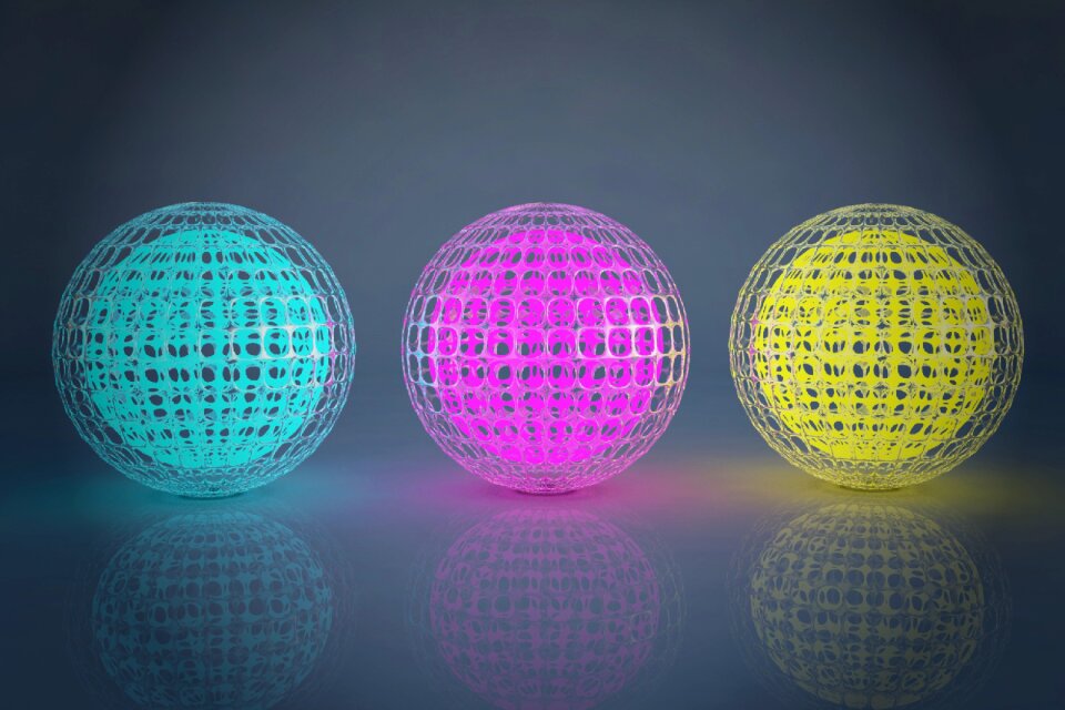Vivid bright illuminated