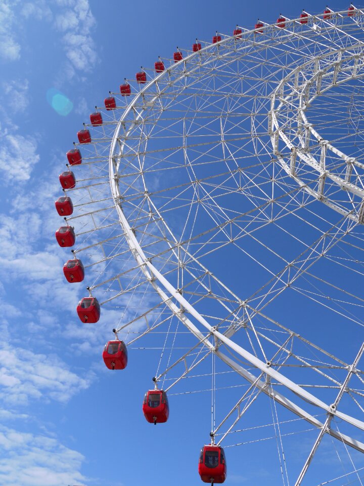 Carnival ferris wheel high