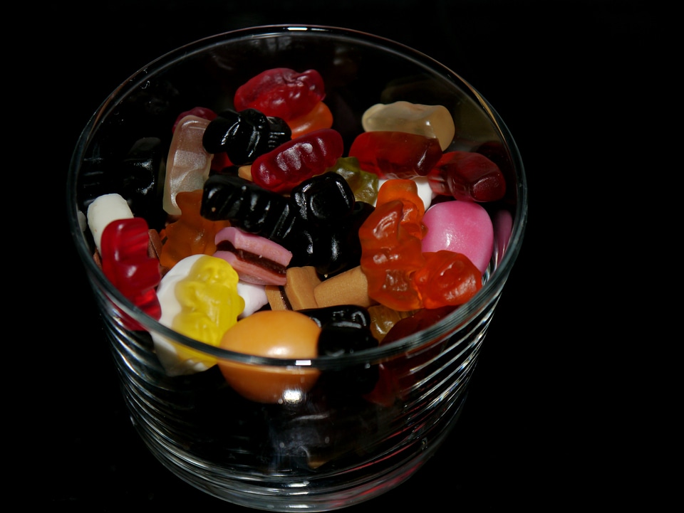Colorful nibble candy