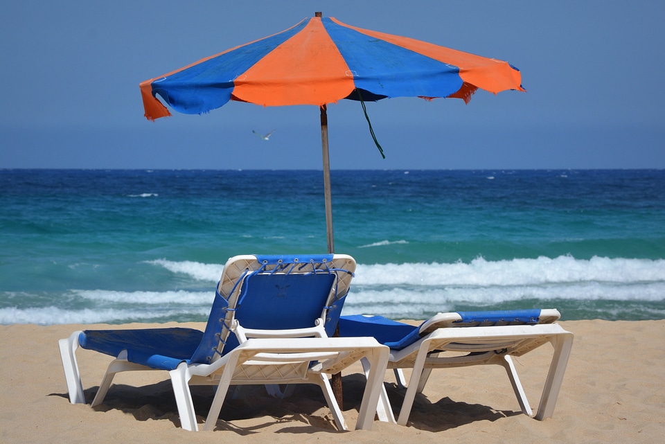 Sea holiday relaxation