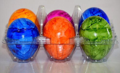 Easter eggs colorful beautiful photo