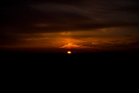 Sun evening darkness photo