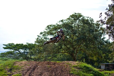 Jump soil dirt photo