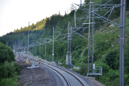 Traction train railway photo