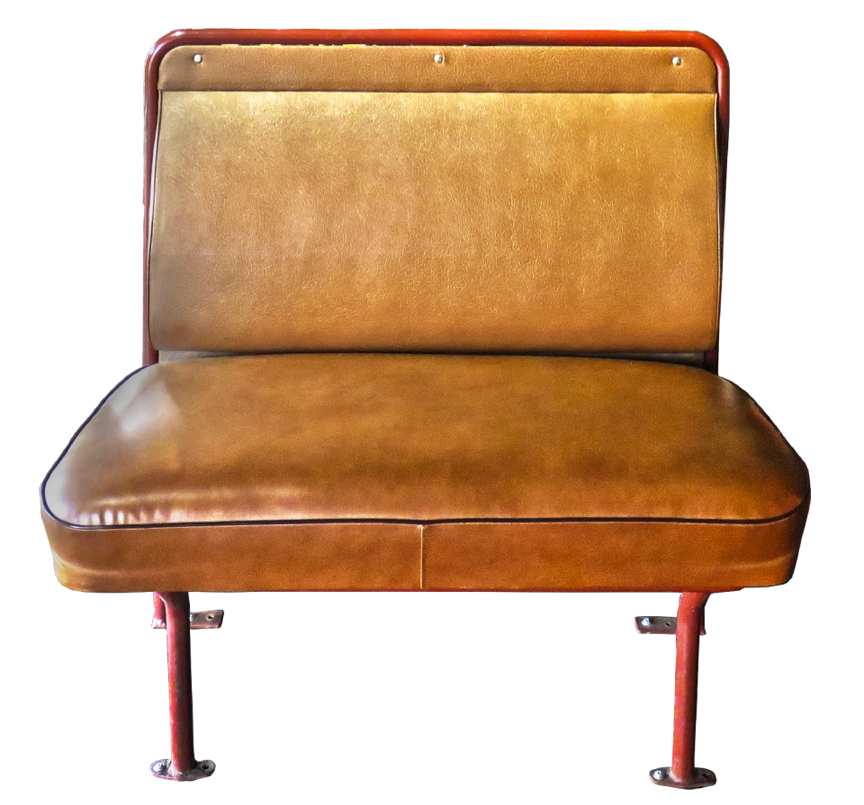 Leather seat railway historically