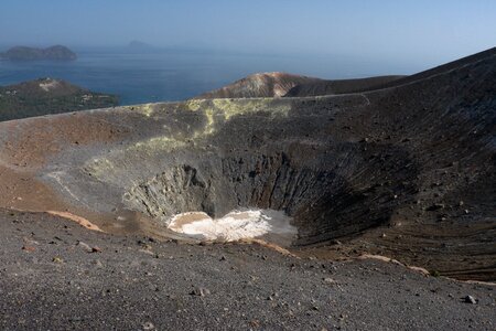 Nature volcanic crater
