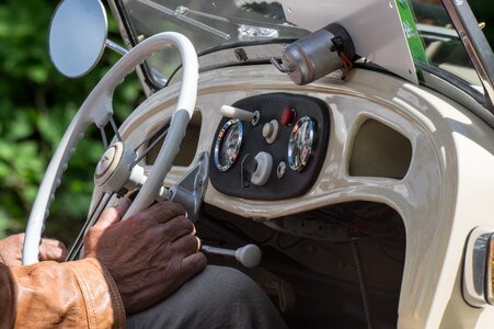 Cockpit wheel petrol photo