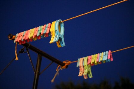 Clothes peg clothesline sky