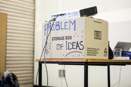 Projector storage box
