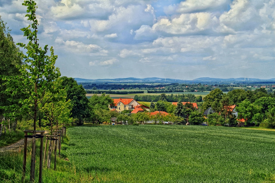 Sky clouds landscape