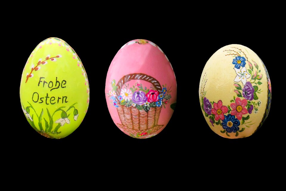 Easter egg ornament isolated