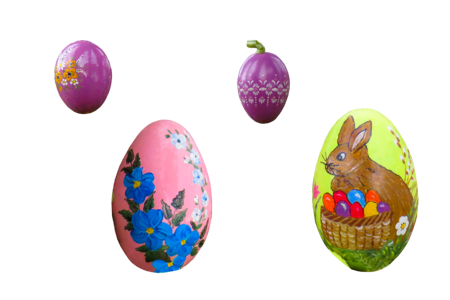 Easter egg ornament isolated photo