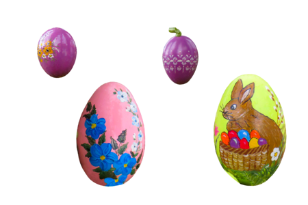 Easter egg ornament isolated