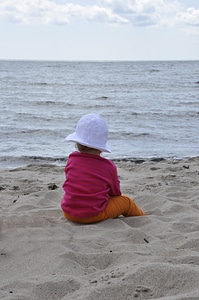 Sea sandy beach children