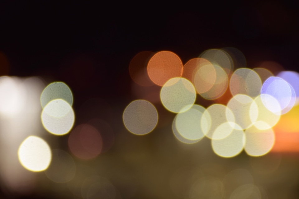 Colorful night circle