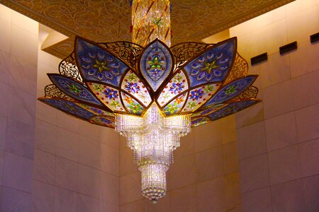 Pray muslim sheikh zayed grand mosque photo