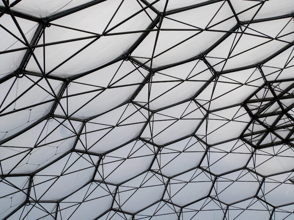 Geometric futuristic architecture