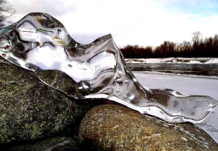 Frost cold landscape