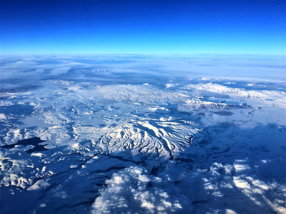 Winter snow earth
