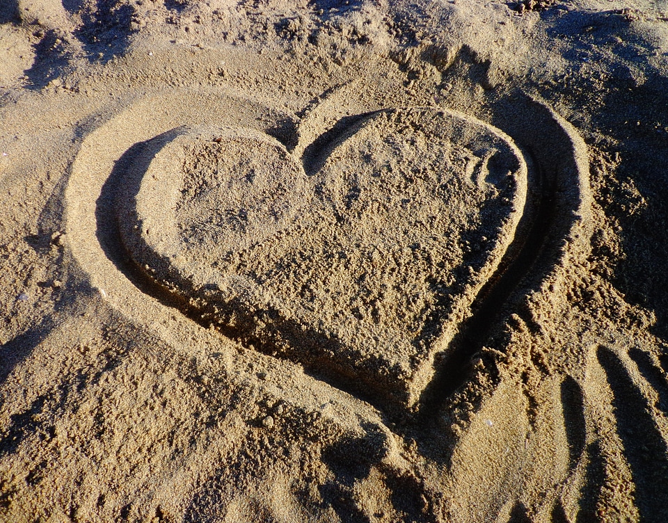 Sand in love lover