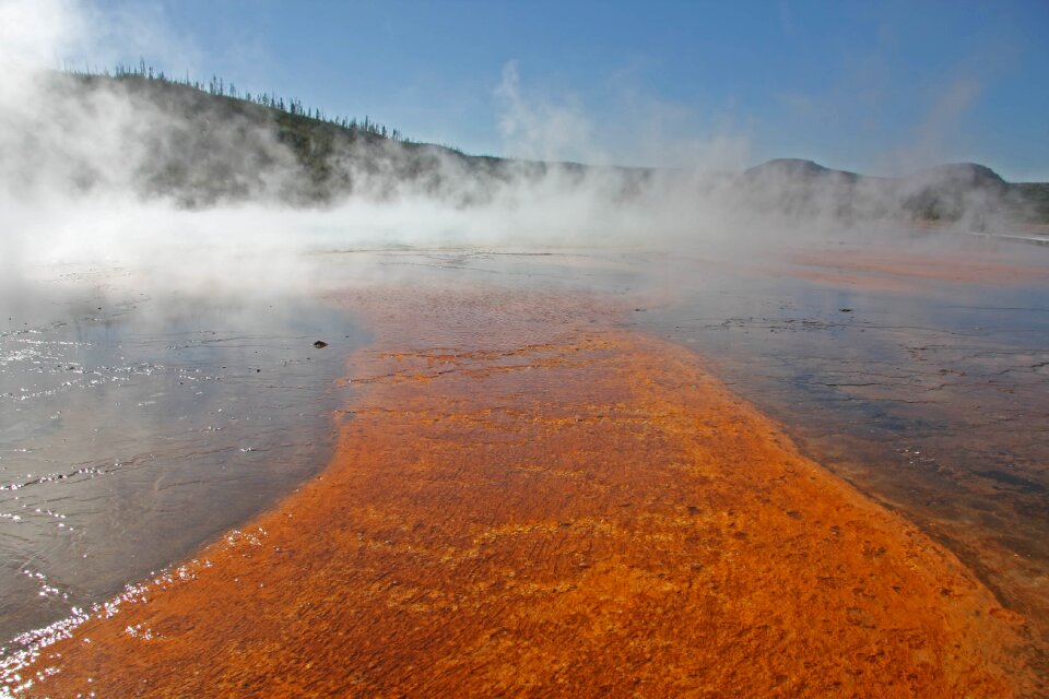 Volcano waters hot