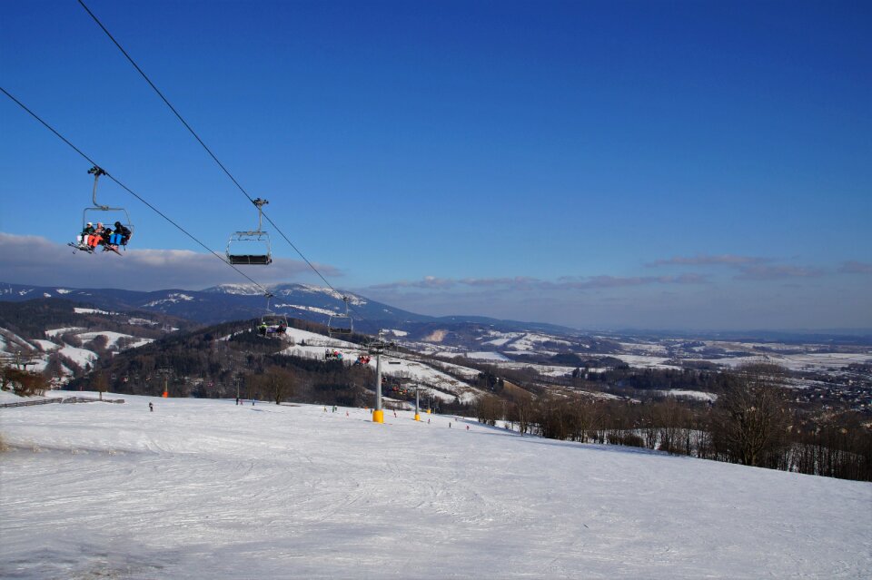 Winter mountains snow photo