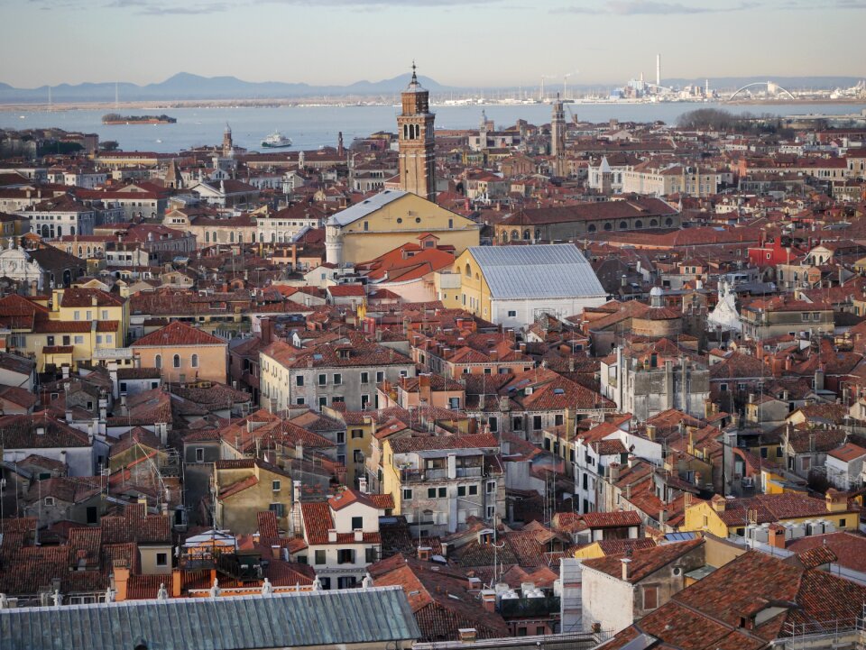 Urban landscape roof panorama