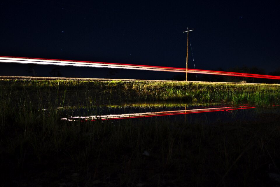 Water puddle reflection