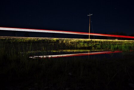 Water puddle reflection photo