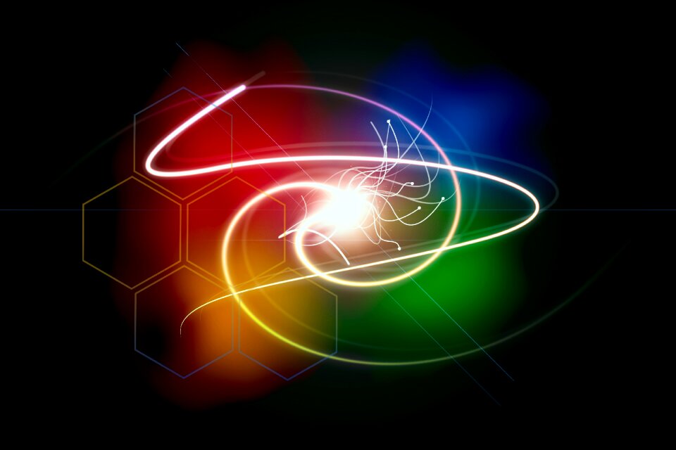 Bright background digital art