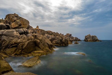 Rock sea corsica photo